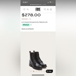 Women’s Frye Veronica Combat Boots